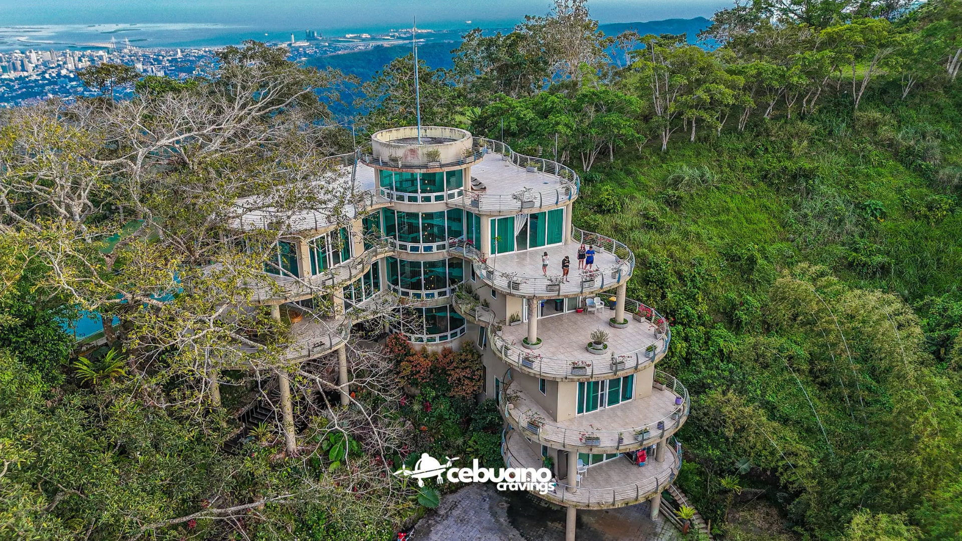 The Soul Sierra mansion on a forested ridge above Cebu City and the sea